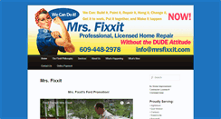 Desktop Screenshot of mrsfixxit.com