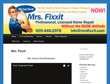 Tablet Screenshot of mrsfixxit.com